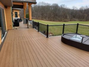 Backyard deck patio