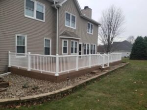 Backyard deck view 1