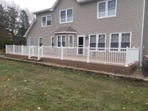 Backyard deck view