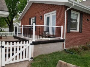 Brick house deck