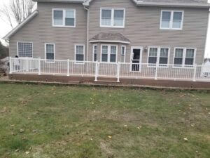 House backyard view