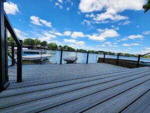 Lakeside deck view