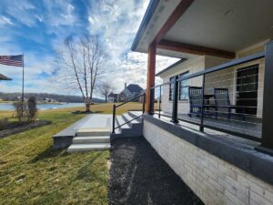 Lakeside house porch